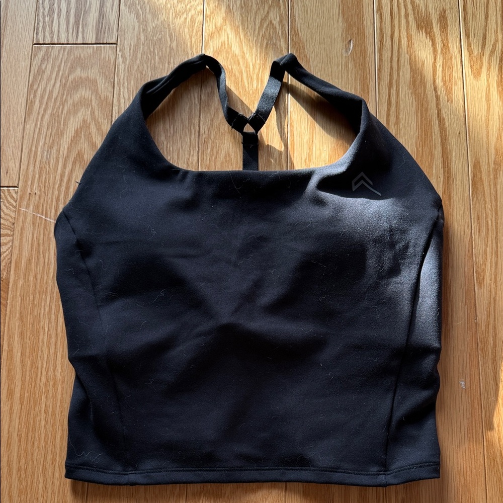 Oner Active Black Halter Crop Top